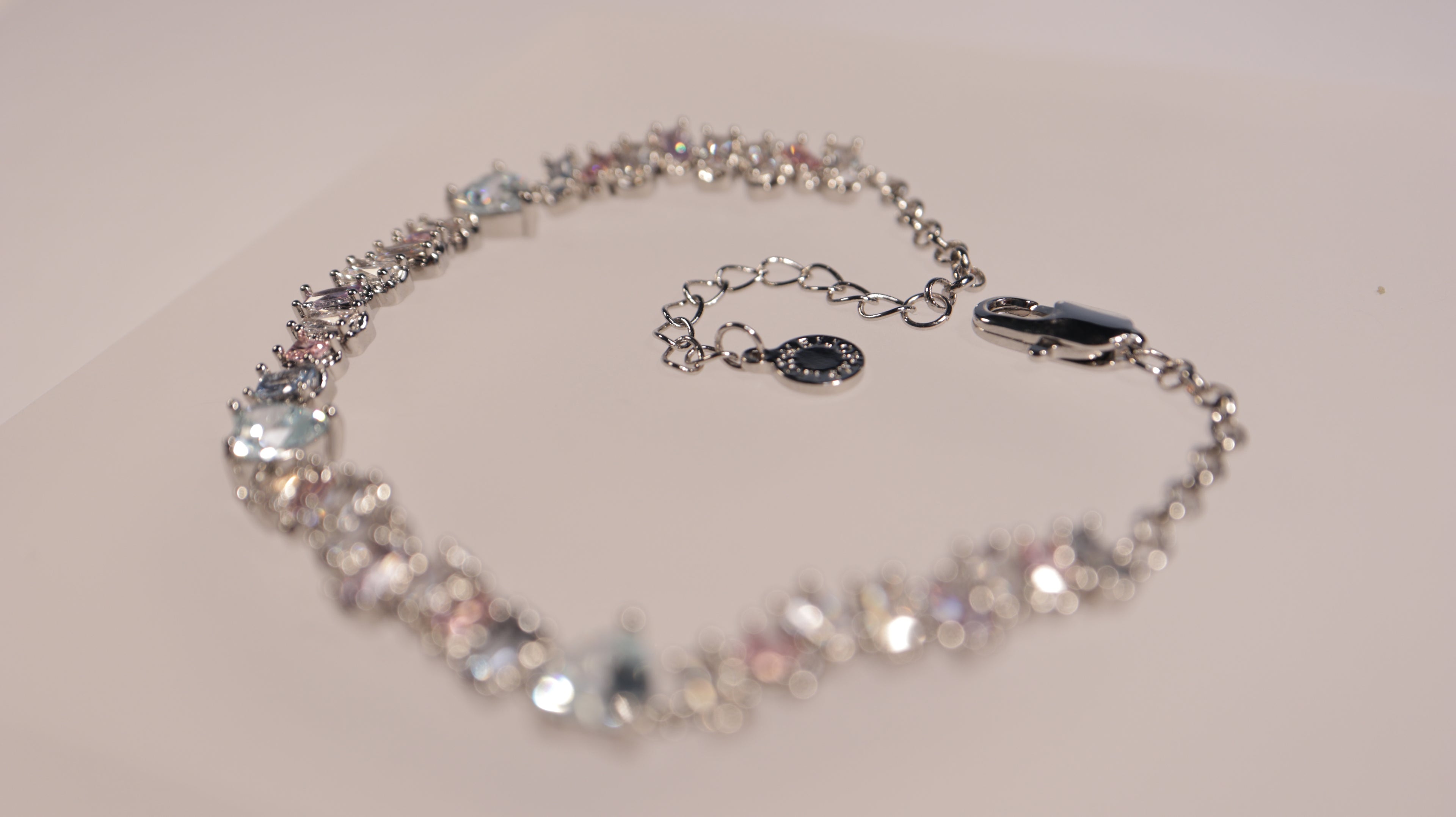 Crystal Aurora Bracelet | A pastel spectrum frozen in light.