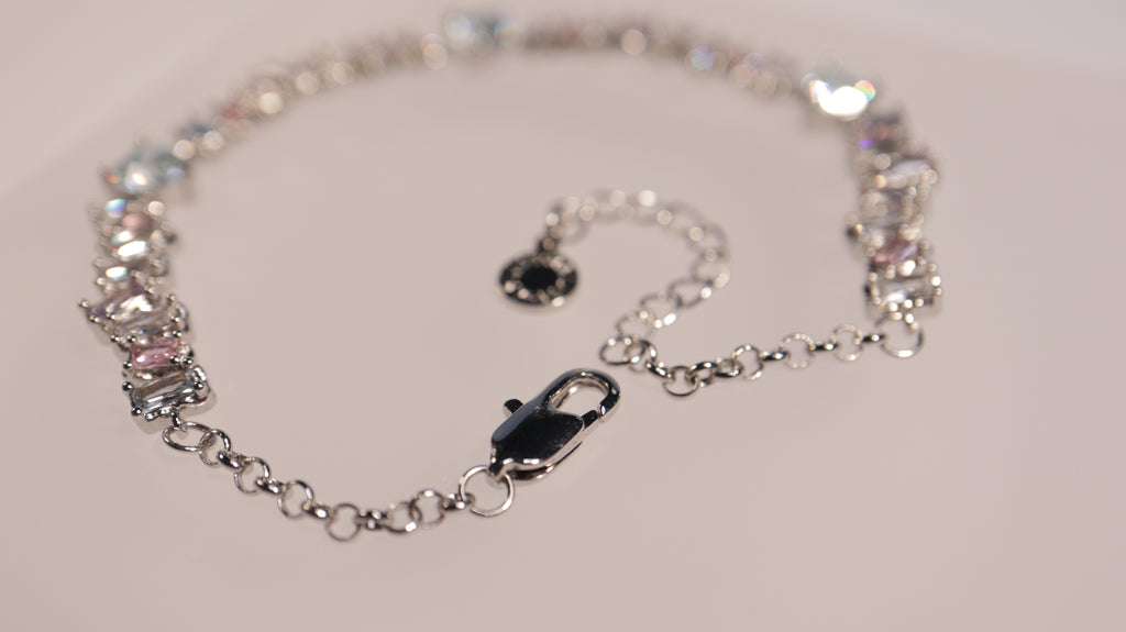 Crystal Aurora Bracelet | A pastel spectrum frozen in light.