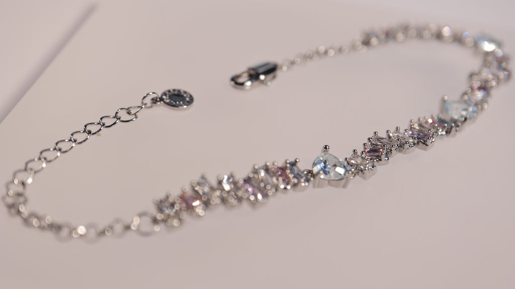 Crystal Aurora Bracelet | A pastel spectrum frozen in light.