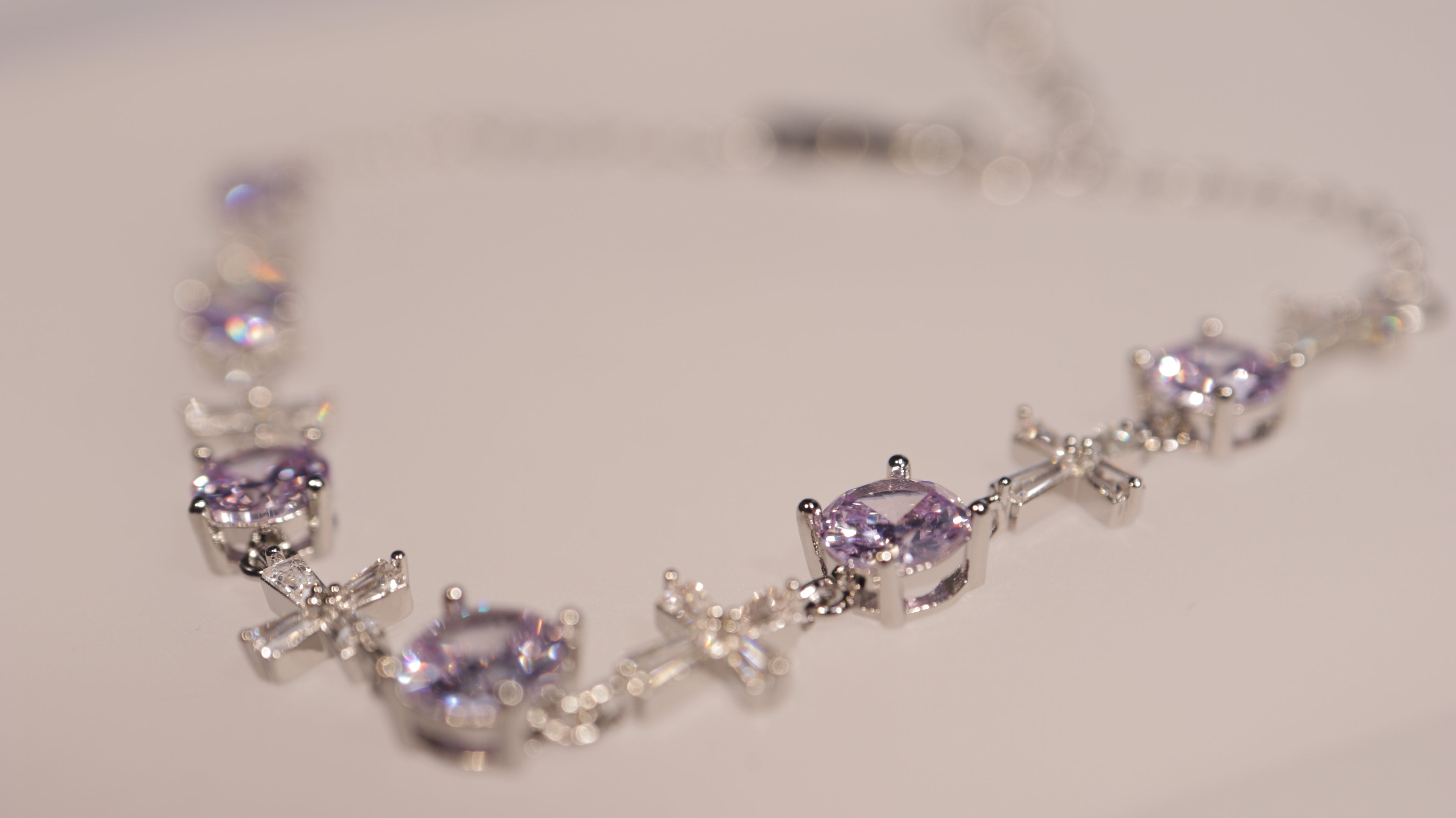 Serene Bloom Bracelet | Lab-grown crystal with a brilliant, refined sparkle.