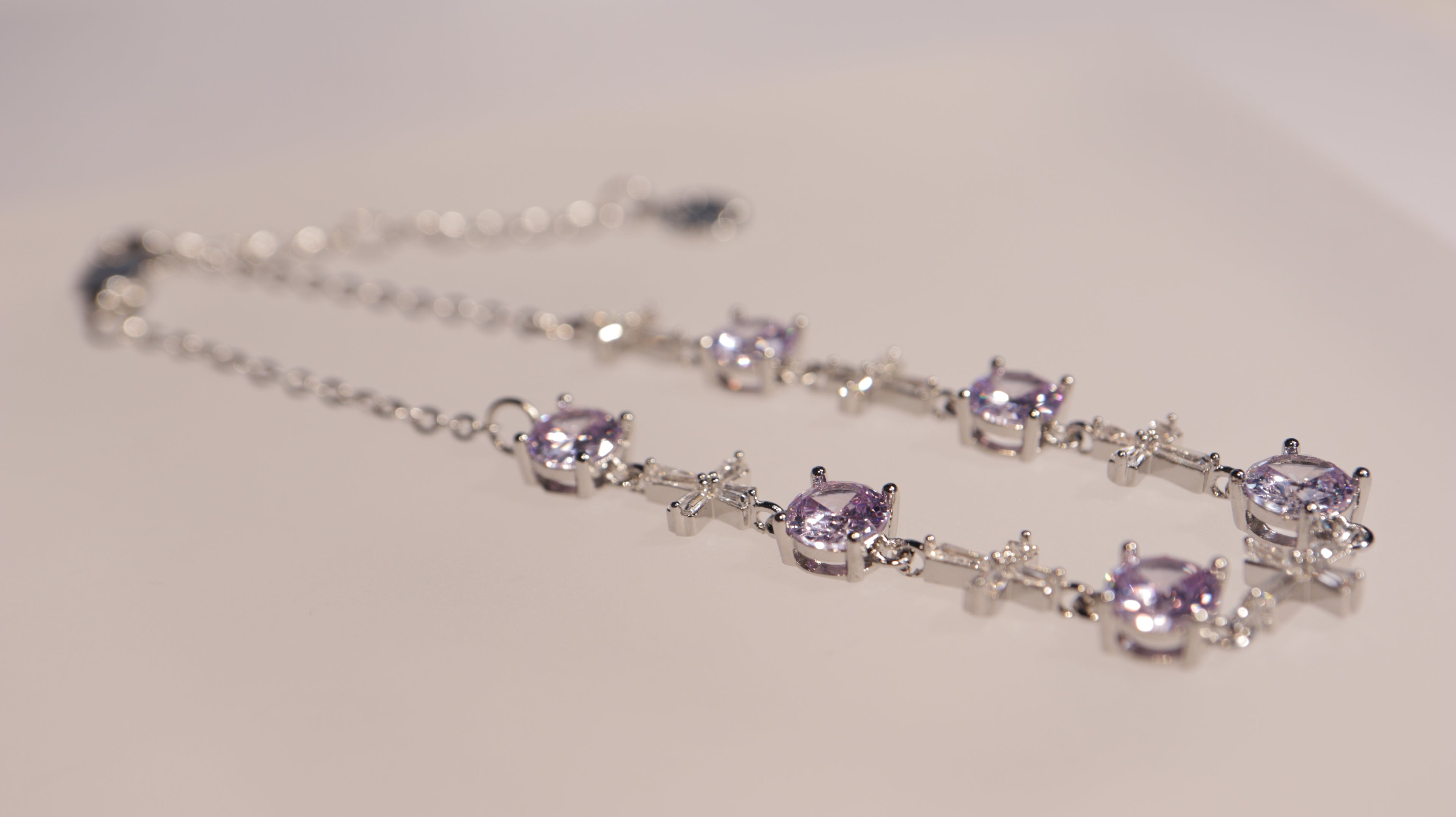 Serene Bloom Bracelet | Lab-grown crystal with a brilliant, refined sparkle.